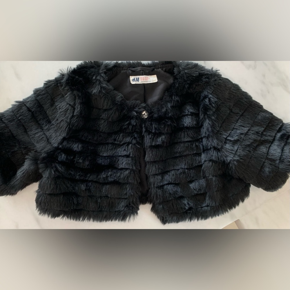 H&M faux fur jacket